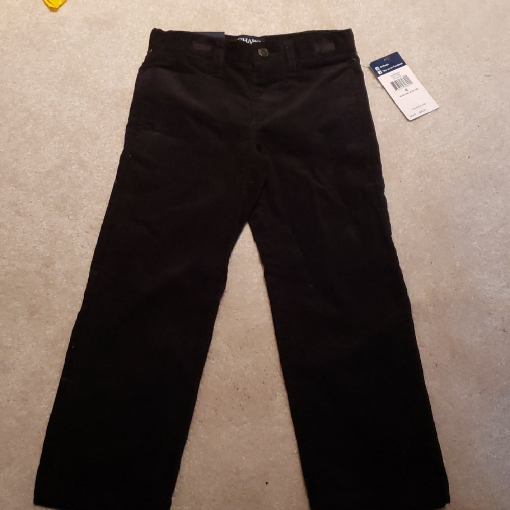 Boys black corduroy pants